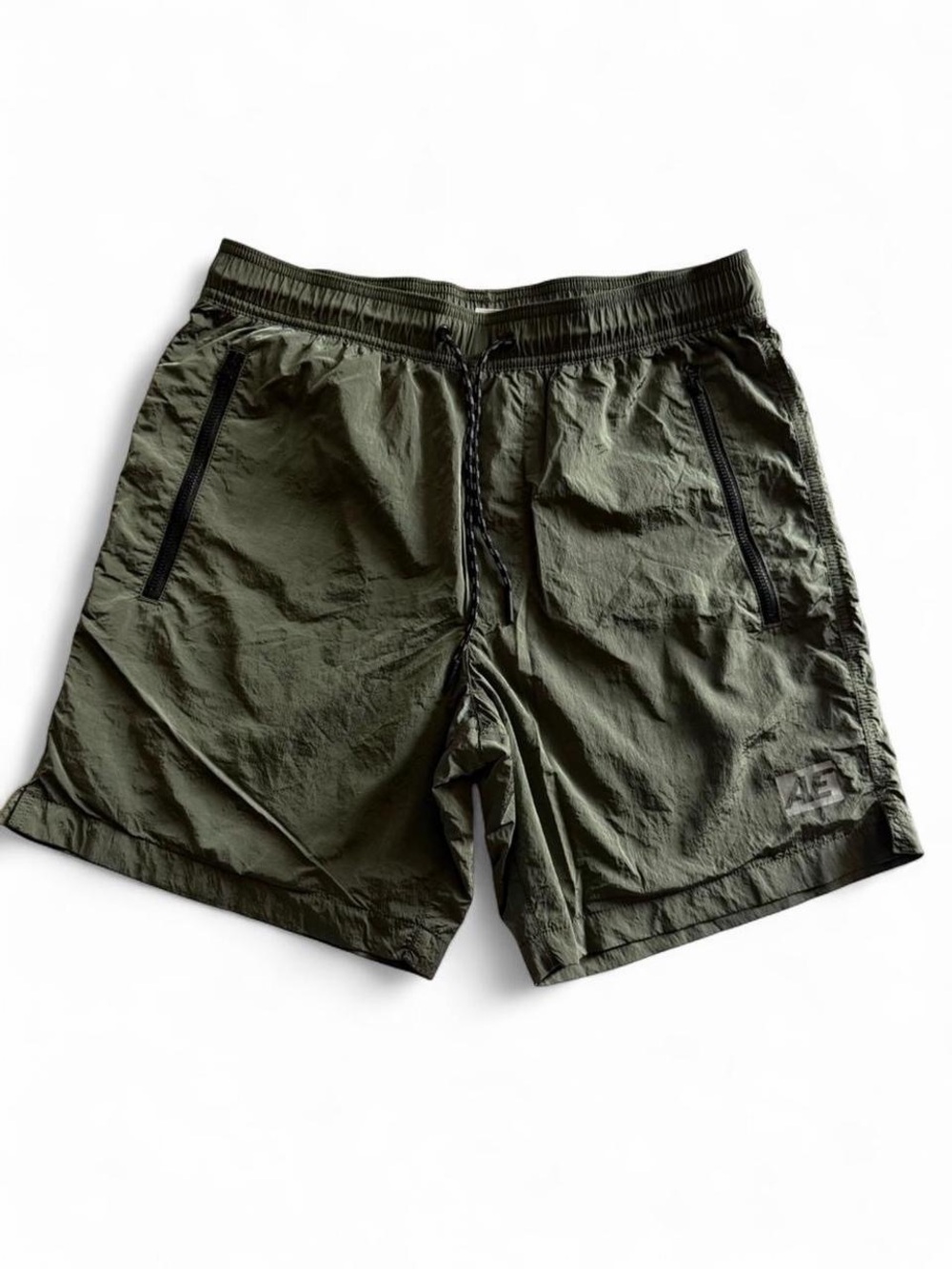 American Eagle Olive Green Men’s Swim Trunks Size Small